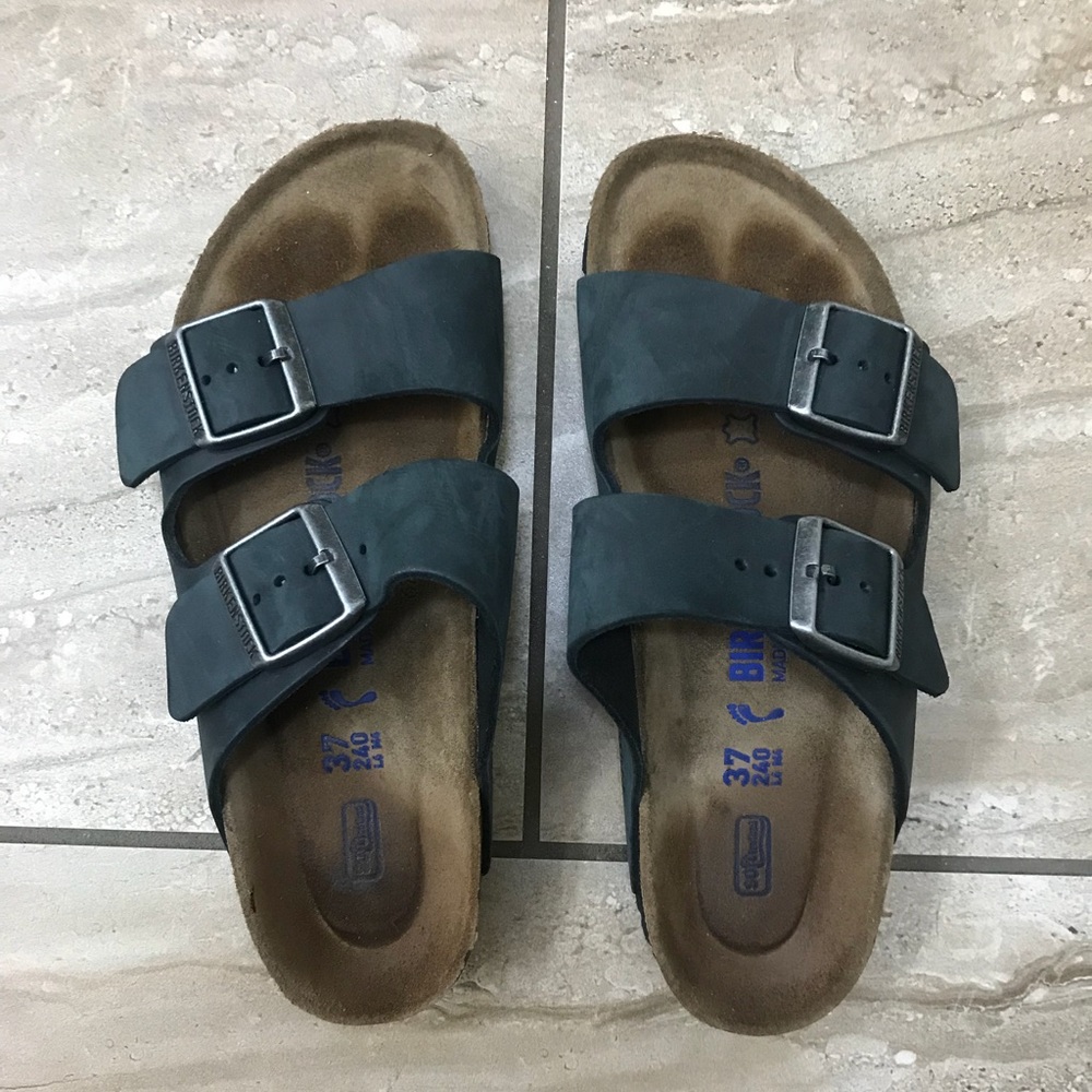 Leather Black Birkenstocks
